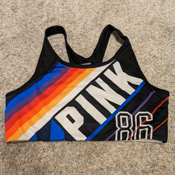 PINK Victoria's Secret Other - Victorias Secret Pink Ultimate Multi Color Stripe 86 Sports Bra